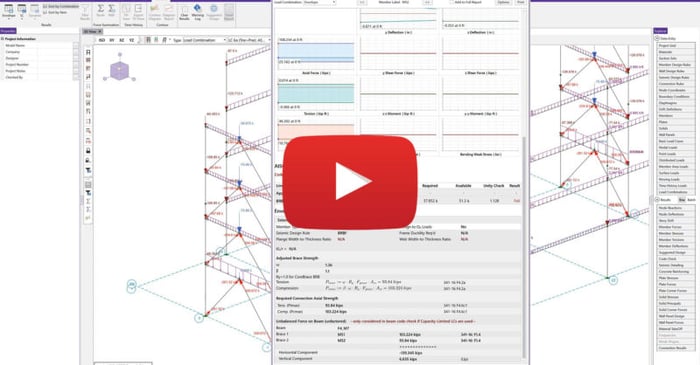 Video: Design Buckling Restrained Braced Frames in RISA-3D