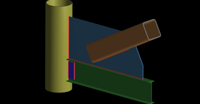 Use HSS Column & Beams in Brace Connections