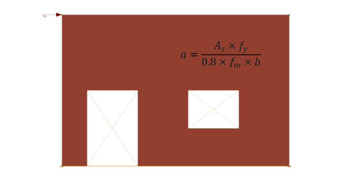 Determining Masonry Wall Compression Block Depth Value 