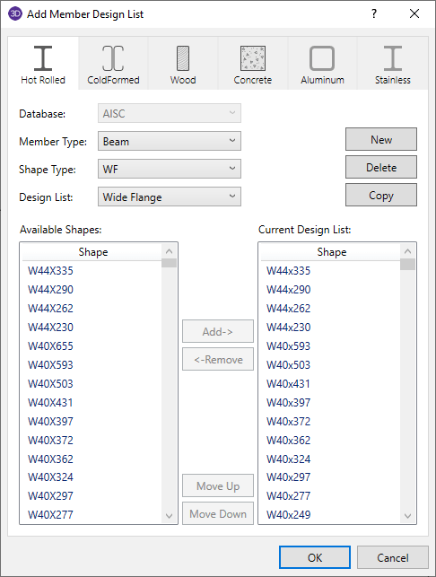 Add Member Design List