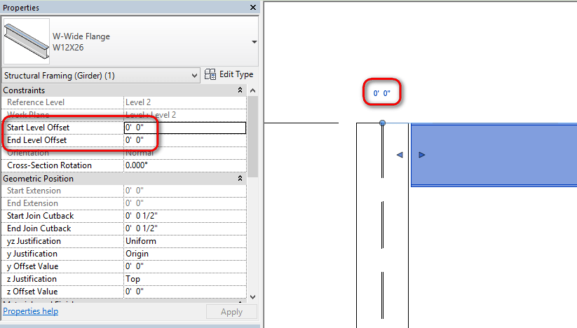 Revit z Offset 1