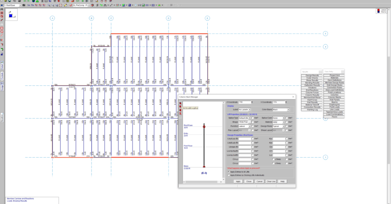 How to Assign Column Splices in RISAFloor