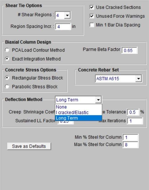 Deflectionoptions