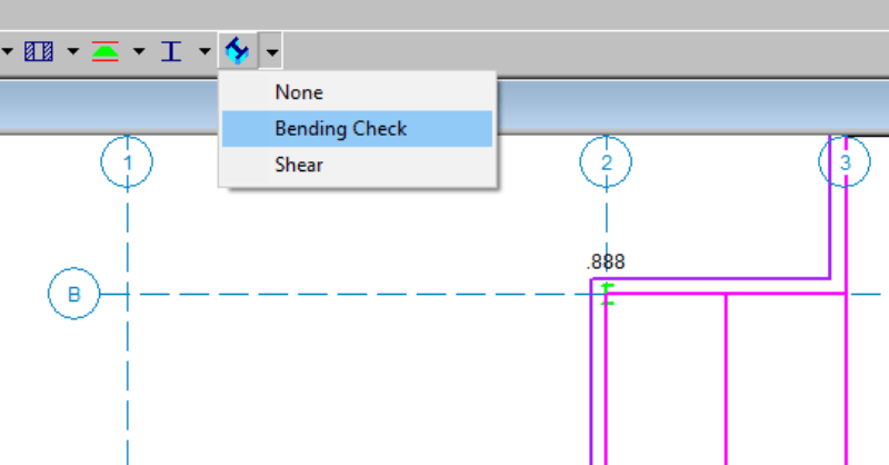 Viewing column information graphically in RISAFloor