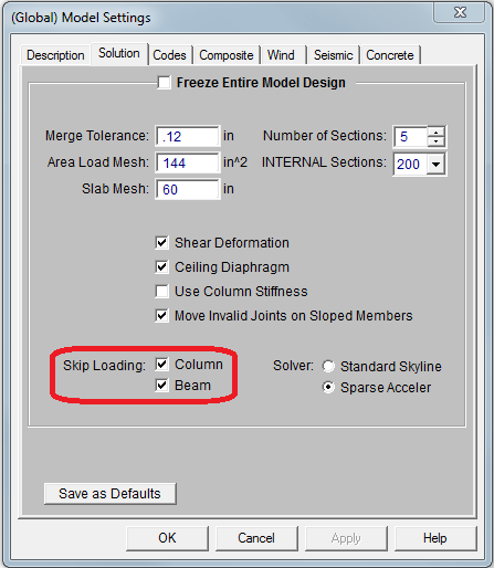 Global parameters skip