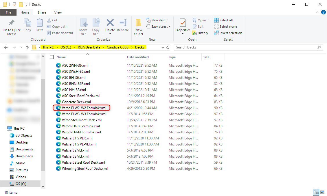 How to Add a Composite Deck to the RISAFloor Deck Database