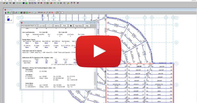 Vibration Analysis for Steel Joists