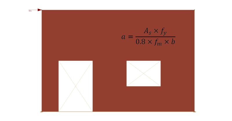 Determining Masonry Wall Compression Block Depth Value 