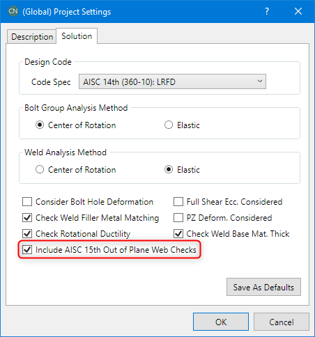 Outofplane AISC360 10 1