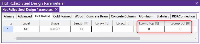 Single angle lcomptop lcompbot