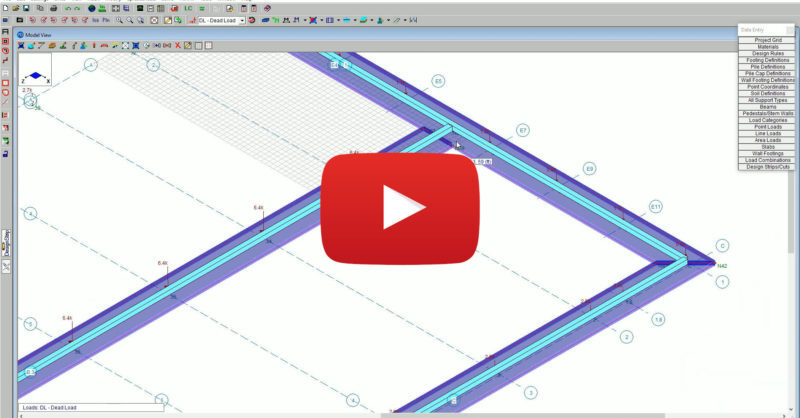 Improved Modeling of Wall Footing Corners in RISAFoundation